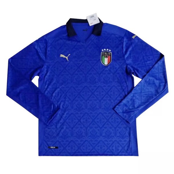 Camiseta Italia Replica Primera Ropa ML 2020 Azul